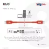 Club 3D CAC-1511 USB2 Type-C obojsmerný kábel s certifikáciou USB-IF, dáta 480 Mb, PD 240 W (48 V/5 A) EPR, samec/samec, 1 m