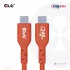 Club 3D CAC-1511 USB2 Type-C obojsmerný kábel s certifikáciou USB-IF, dáta 480 Mb, PD 240 W (48 V/5 A) EPR, samec/samec, 1 m
