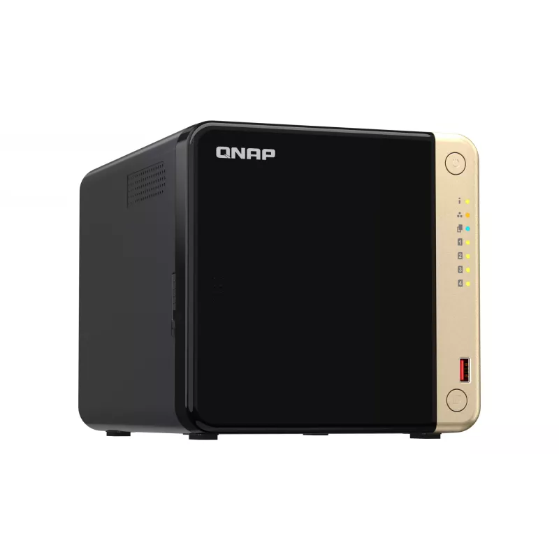 QNAP TS-464 NAS Tower Intel® Celeron® N5095 8 GB DDR4 0 TB QNAP QTS čierny
