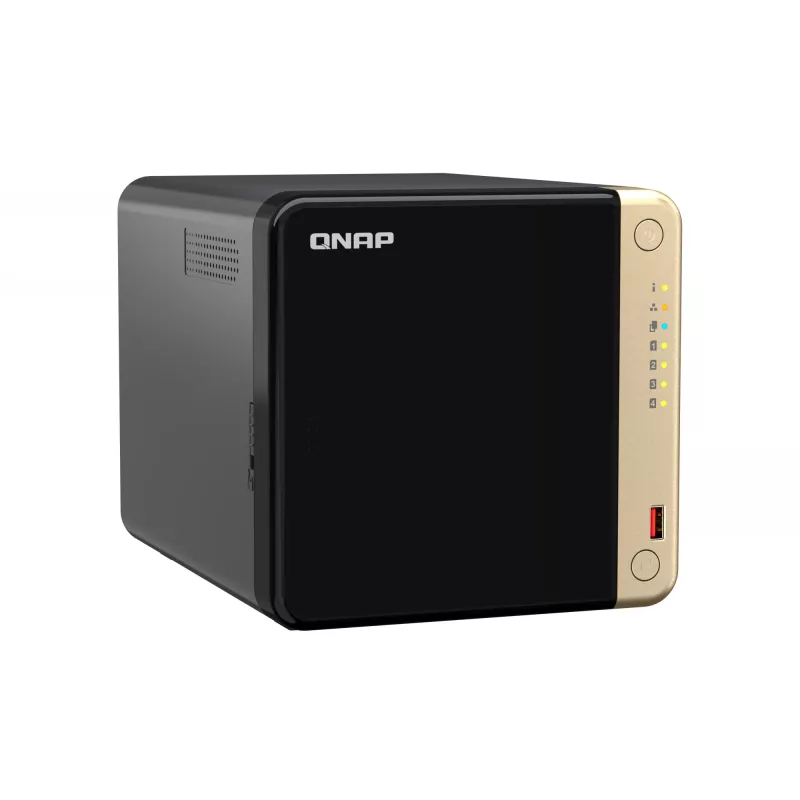 QNAP TS-464 NAS Tower Intel® Celeron® N5095 8 GB DDR4 0 TB QNAP QTS čierny