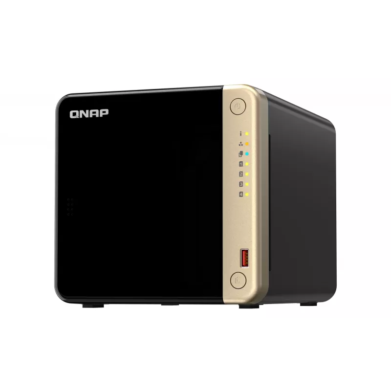 QNAP TS-464 NAS Tower Intel® Celeron® N5095 8 GB DDR4 0 TB QNAP QTS čierny