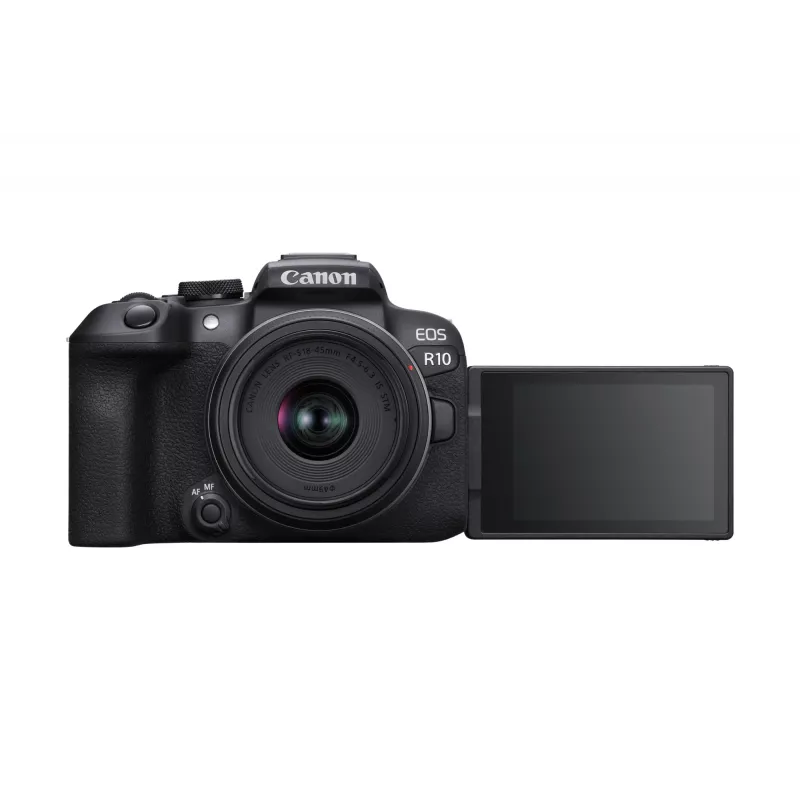Canon EOS R10 + RF-S 18-45mm F4.5-6.3 IS STM MILC 24.2 MP CMOS 6000 x 4000 pixelov čierny