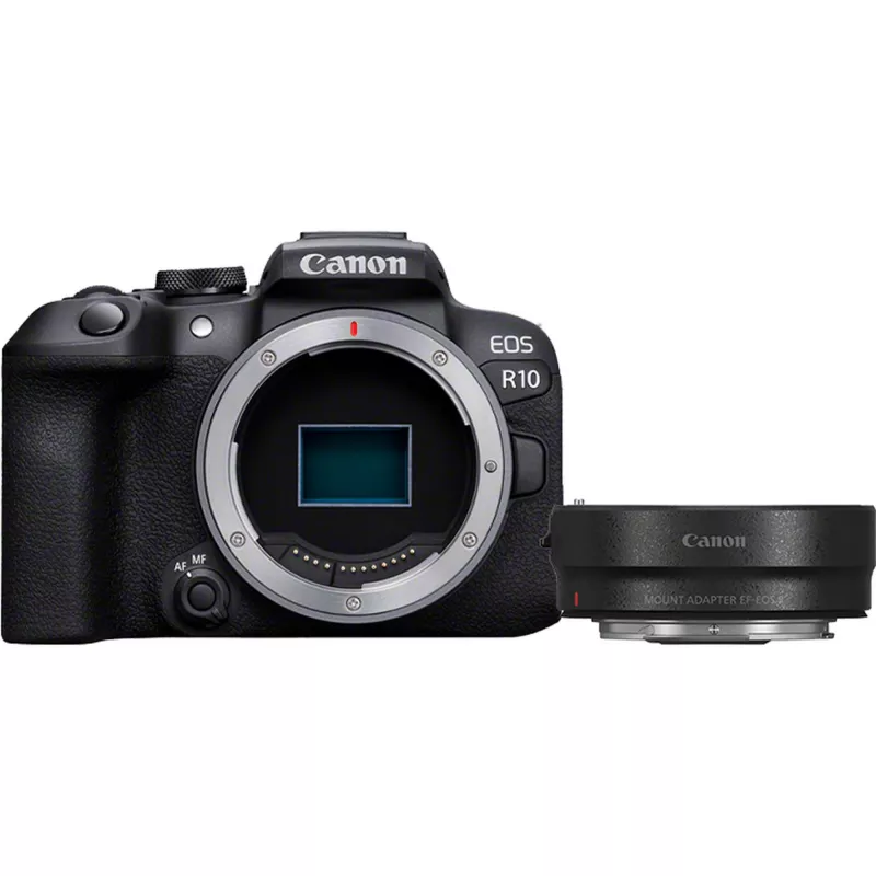 Canon EOS R10 + RF-S 18-45mm F4.5-6.3 IS STM MILC 24.2 MP CMOS 6000 x 4000 pixelov čierny