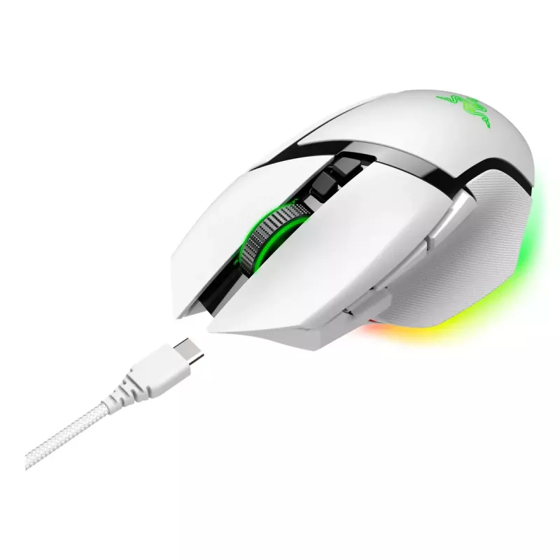 Razer Basilisk V3 Pro bezdrôtová herná myš, biela
