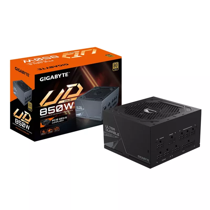 GIGABYTE GP-UD850GM PG5 napájací zdroj 850 W 20+4 pin ATX ATX čierny