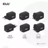 CLUB3D cestovná nabíjačka PPS 65 W GaN technológia, trojitý konektor (2x USB Type-C + USB Type-A) Power Delivery (PD) 3.0 podpora