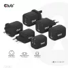 CLUB3D cestovná nabíjačka PPS 65 W GaN technológia, trojitý konektor (2x USB Type-C + USB Type-A) Power Delivery (PD) 3.0 podpora