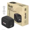CLUB3D cestovná nabíjačka PPS 65 W GaN technológia, trojitý konektor (2x USB Type-C + USB Type-A) Power Delivery (PD) 3.0 podpora