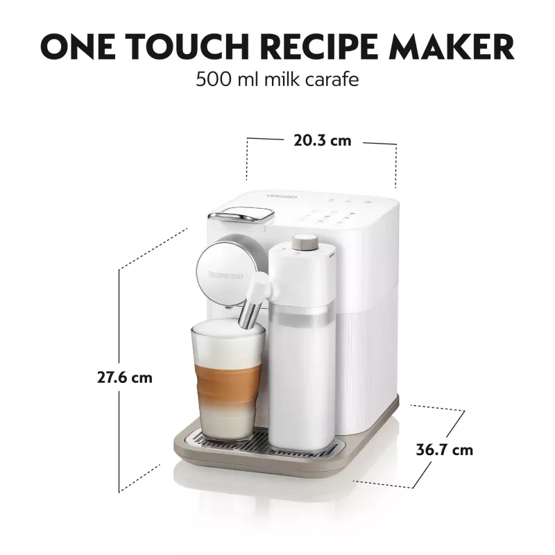 De’Longhi Lattissima One Nespresso Gran Lattissima kávovar od Delonghi, Elegantné tmavé