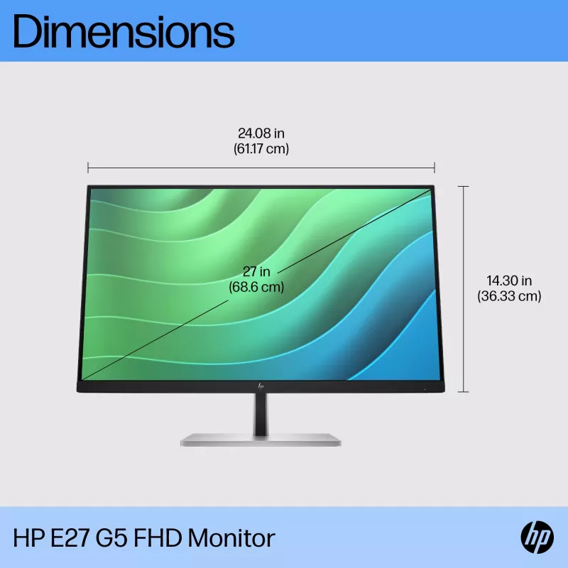 HP E27 G5 FHD monitor, 68,6 cm (27