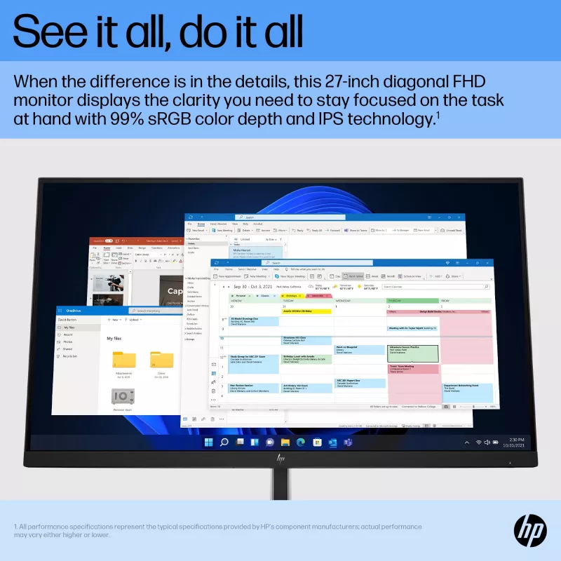 HP E27 G5 FHD monitor, 68,6 cm (27