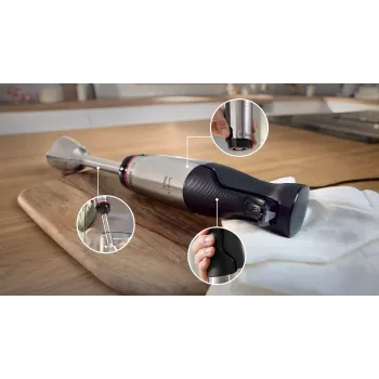 Bosch Serie 6 MSM6M622 mixér 0,6 L kuchynský mixér 1000 W čierny, nehrdzavejúca oceľ