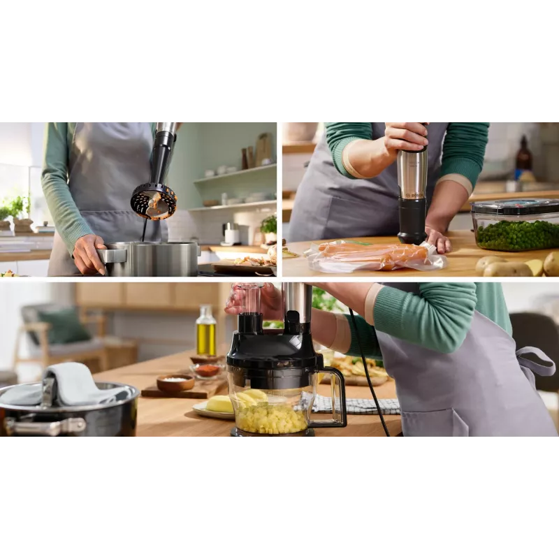 Bosch Serie 6 MSM6M622 mixér 0,6 L kuchynský mixér 1000 W čierny, nehrdzavejúca oceľ