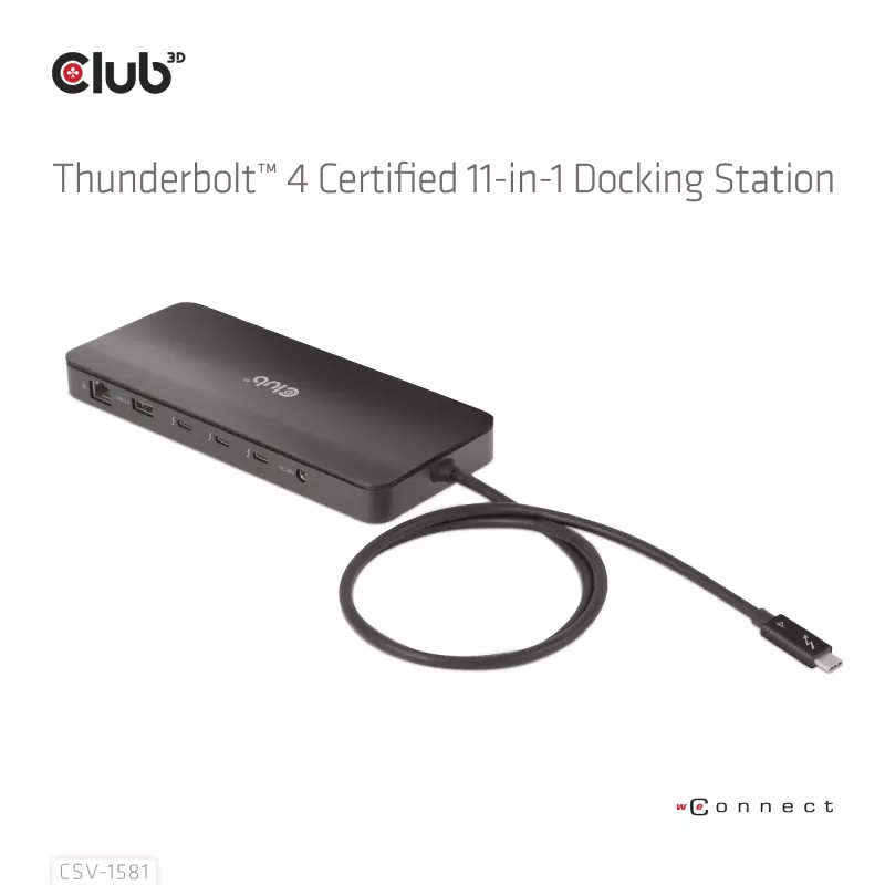 Dokovacia stanica CLUB3D Thunderbolt 4 Certified 11-in-1 140W