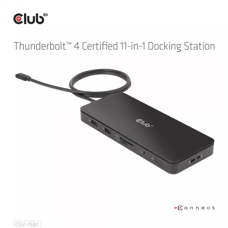 Dokovacia stanica CLUB3D Thunderbolt 4 Certified 11-in-1 140W