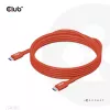 CLUB3D USB2 Type-C obojsmerný USB-IF certifikovaný dátový kábel 480Mb, PD 240W(48V/5A) EPR M/M 3m / 9.84 ft