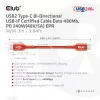 CLUB3D USB2 Type-C obojsmerný USB-IF certifikovaný dátový kábel 480Mb, PD 240W(48V/5A) EPR M/M 3m / 9.84 ft