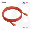 CLUB3D USB2 Type-C obojsmerný USB-IF certifikovaný dátový kábel 480Mb, PD 240W(48V/5A) EPR M/M 3m / 9.84 ft