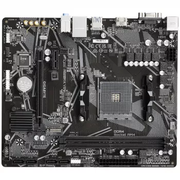 GIGABYTE A520M K V2 základná doska - podporuje AMD Ryzen 5000 série AM4 CPU, až do 5100MHz DDR4 (OC), PCIe Gen3 x4 M.2, GbE LAN, USB 3.2 Gen 1