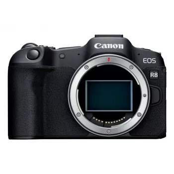 Canon EOS R8 + RF 24-50mm F4.5-6.3 IS STM Kit, 24.2 MP, 6000 x 4000 pixelov, CMOS, 4K Ultra HD, dotykový displej, čierny
