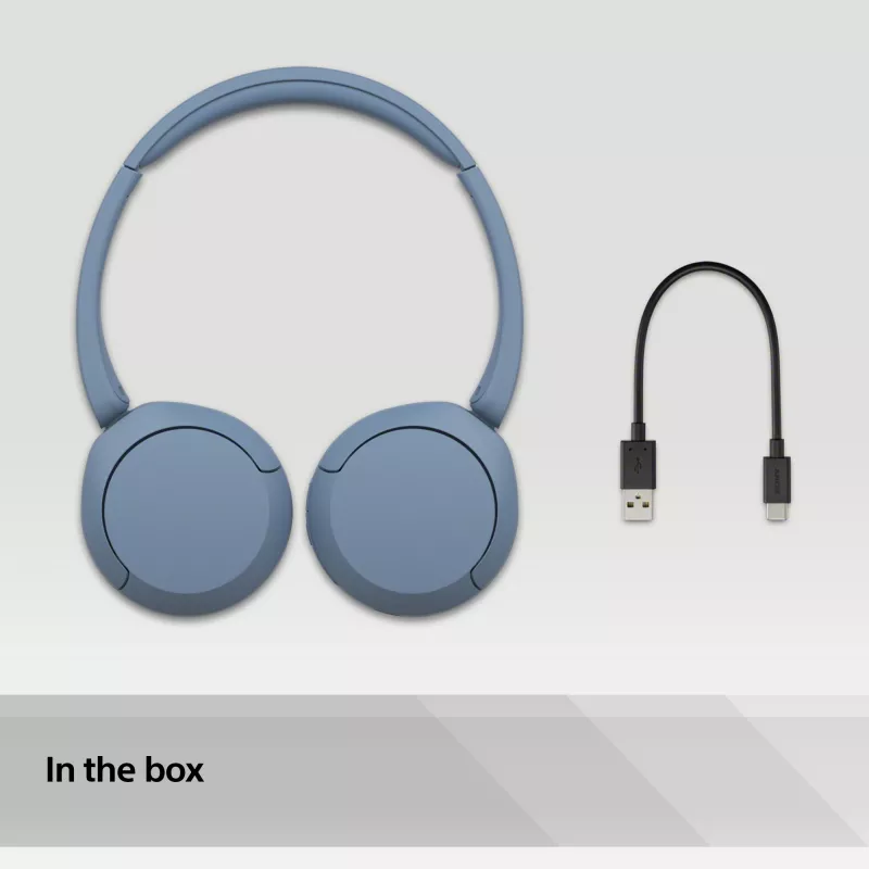 Sony WH-CH520 slúchadlá bezdrôtové cez hlavu headset telefonovanie/hudba USB Type-C modré