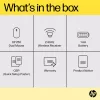 HP 250 Dual myš, obojručná, Bluetooth + USB Type A, 1600 DPI, čierna