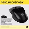HP 250 Dual myš, obojručná, Bluetooth + USB Type A, 1600 DPI, čierna