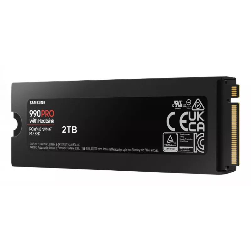 SSD disk Samsung 990 PRO s chladičom 2000 GB M.2 2280 M.2 NVMe MZ-V9P2T0CW