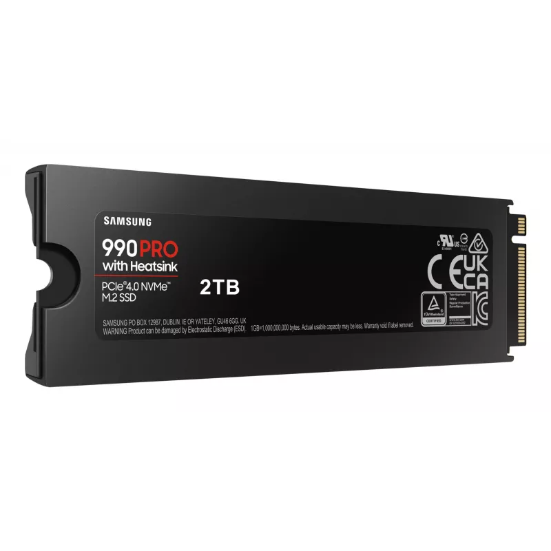 SSD disk Samsung 990 PRO s chladičom 2000 GB M.2 2280 M.2 NVMe MZ-V9P2T0CW