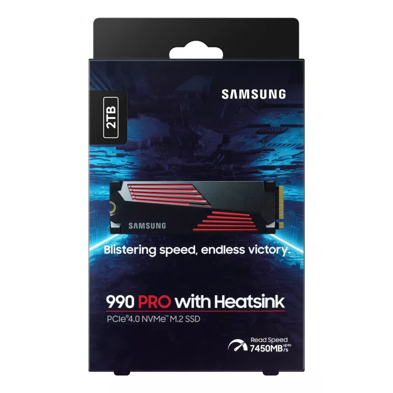 SSD disk Samsung 990 PRO s chladičom 2000 GB M.2 2280 M.2 NVMe MZ-V9P2T0CW