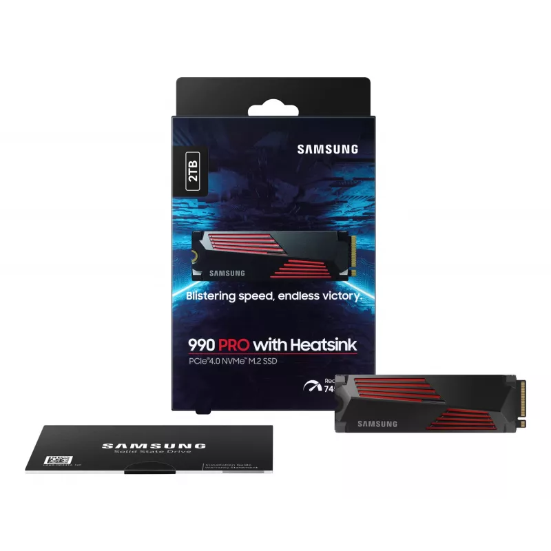 SSD disk Samsung 990 PRO s chladičom 2000 GB M.2 2280 M.2 NVMe MZ-V9P2T0CW