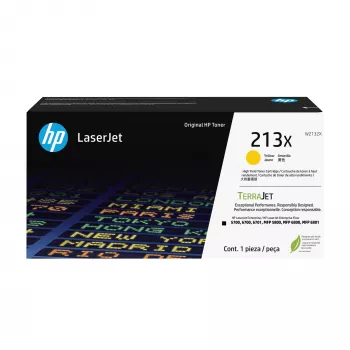 HP 213X vysokokapacitná žltá originálna LaserJet tonerová kazeta, 6000 strán, žltá, 1 ks