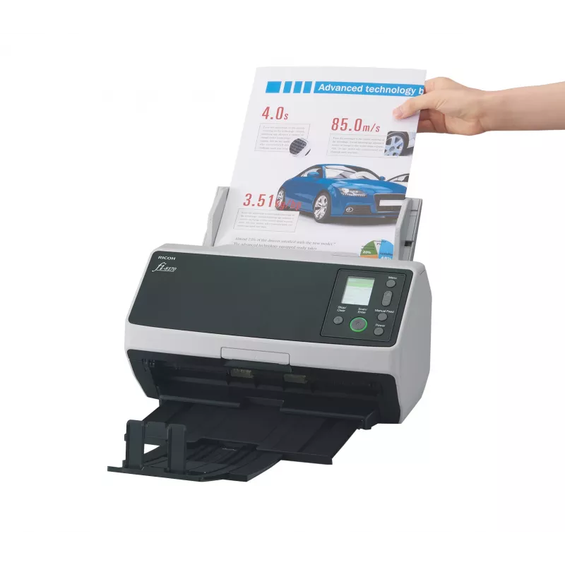 Ricoh fi-8170 ADF + podávací skener 600 x 600 DPI A4 čierny, sivý