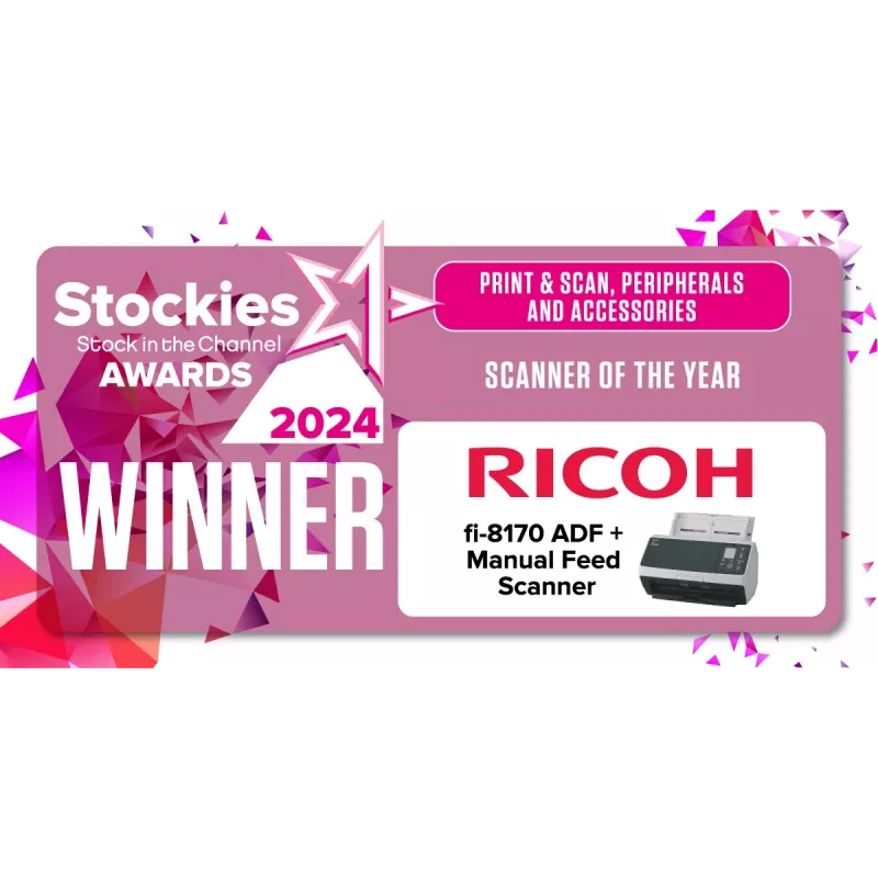 Ricoh fi-8170 ADF + podávací skener 600 x 600 DPI A4 čierny, sivý