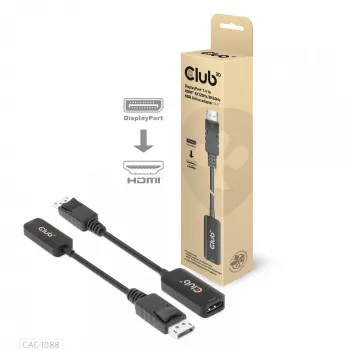 CLUB3D DisplayPort1.4 na HDMI 4K120Hz/8K60Hz HDR aktívny adaptér samec/samica