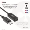 CLUB3D DisplayPort1.4 na HDMI 4K120Hz/8K60Hz HDR aktívny adaptér samec/samica
