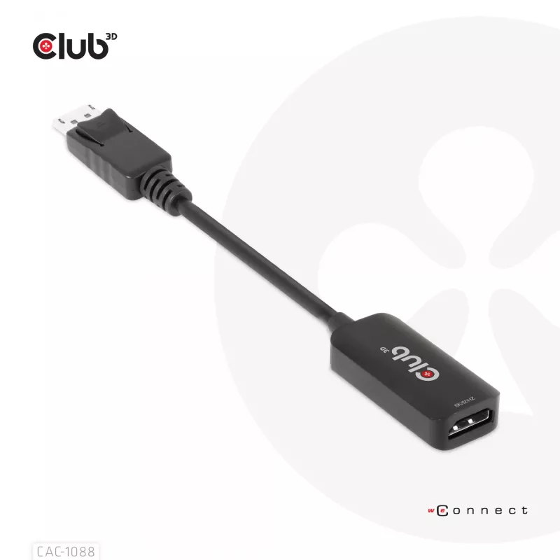 CLUB3D DisplayPort1.4 na HDMI 4K120Hz/8K60Hz HDR aktívny adaptér samec/samica