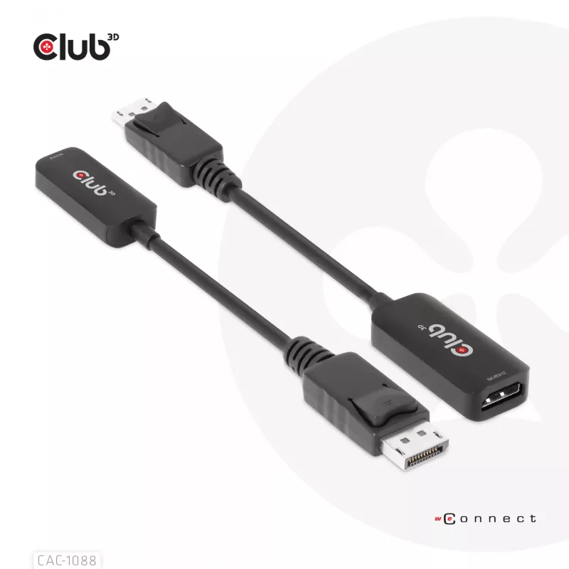 CLUB3D DisplayPort1.4 na HDMI 4K120Hz/8K60Hz HDR aktívny adaptér samec/samica
