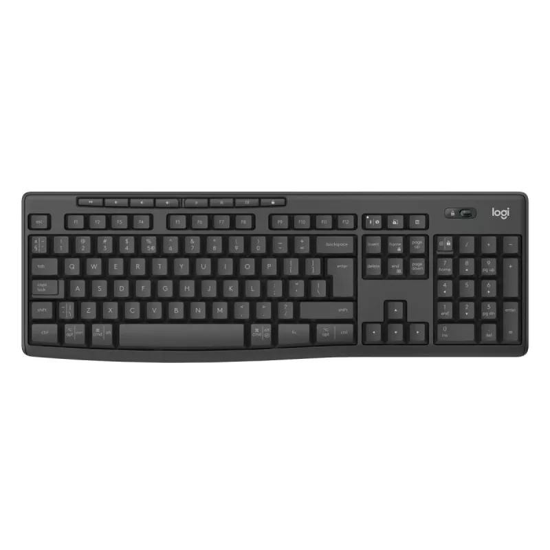Sada klávesnice a myši Logitech MK370 Combo for Business — Full-Size QWERTY (US International), RF Wireless + Bluetooth, grafitová