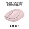 LOGITECH M240 tichá myš - Bluetooth - ružová