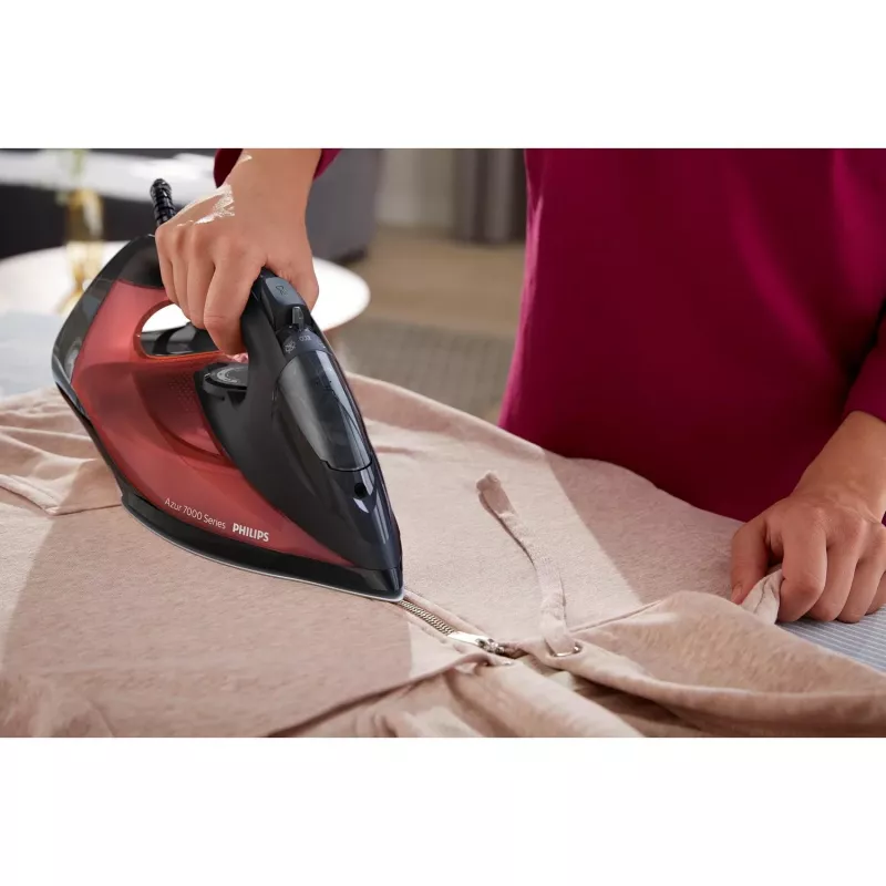 Philips 7000 series DST7022/40 žehlička parná žehlička SteamGlide Plus žehliaca plocha 2800 W čierna