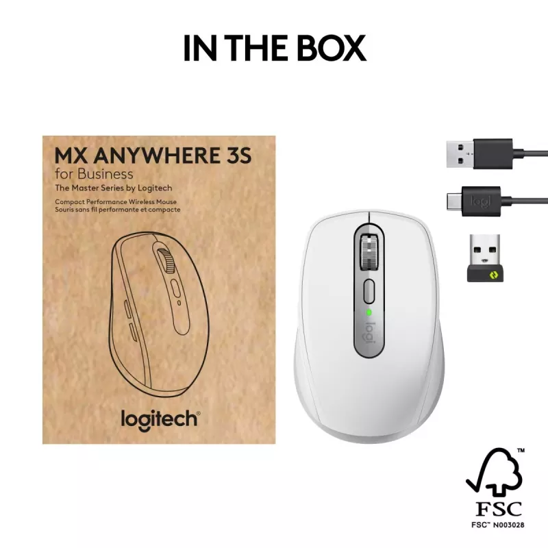 LOGITECH Mx Anywhere 3s For Business - svetlosivá - Emea28-935