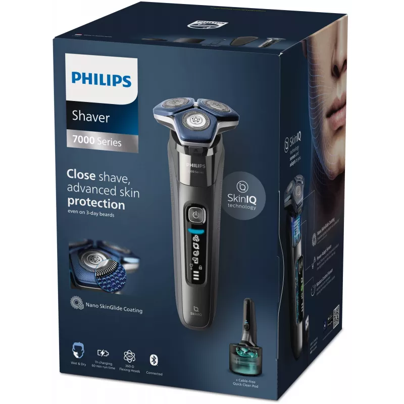 Elektrický holiaci strojček Philips SHAVER Series 7000 S7887/55 mokré a suché holenie chróm