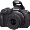 Canon EOS R100 + RF-S 18-45mm F4.5-6.3 IS STM Kit MILC 24,1 MP CMOS 6000 x 4000 pixelov čierny