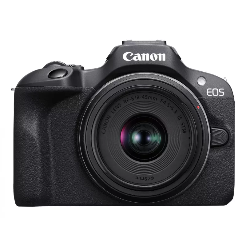 Canon EOS R100 + RF-S 18-45mm F4.5-6.3 IS STM Kit MILC 24,1 MP CMOS 6000 x 4000 pixelov čierny