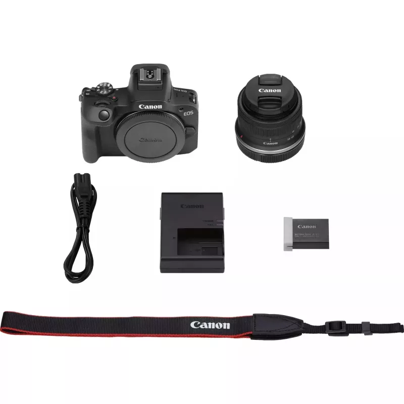 Canon EOS R100 + RF-S 18-45mm F4.5-6.3 IS STM Kit MILC 24,1 MP CMOS 6000 x 4000 pixelov čierny