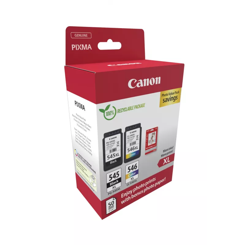 Canon 8286B011 atramentová kazeta 2 ks originálna čierna, azúrová, purpurová, žltá
