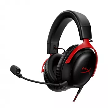 HyperX Cloud III – herný headset (čierny/červený)