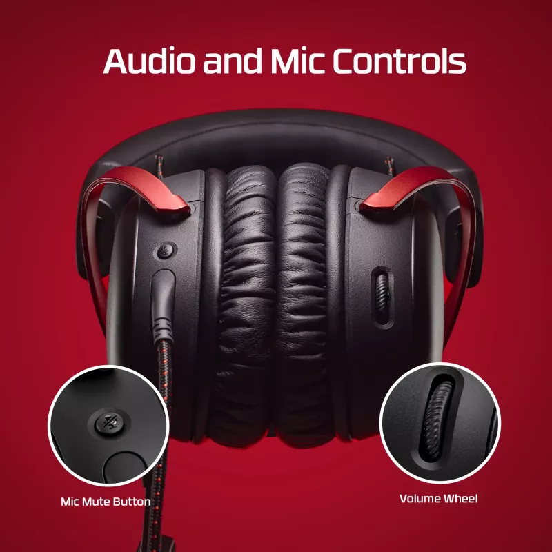 HyperX Cloud III – herný headset (čierny/červený)