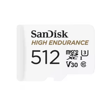 MicroSDXC karta SANDISK 512 GB Class 10, 100 MB/s čítanie, 40 MB/s zápis, biela (SDSQQNR-512G-GN6IA)